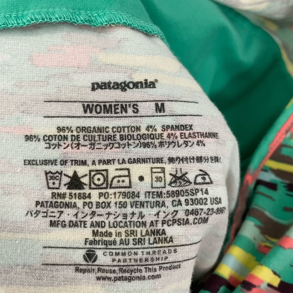 Patagonia Margot Tank Dress Size Medium Sizzling Sun: Desert Turquoise. 8 - Picture 6 of 6